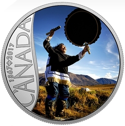 CELEBRATING CANADA'S 150TH -  DRUM DANCING -  2017 CANADIAN COINS 13