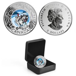 CELEBRATING CANADIAN FUN AND FESTIVITIES -  DOGSLEDDING -  2019 CANADIAN COINS 02