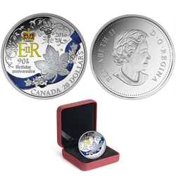 CELEBRATION OF HER MAJESTY'S THE QUEEN ELIZABETH II 90TH BIRTHDAY -  2016 CANADIAN COINS