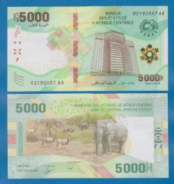 CENTRAL AFRICAN STATES -  5000 FRANCS 2020 (UNC) 703