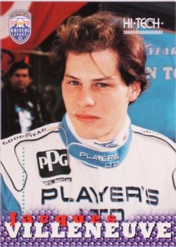 CHAMPIONSHIP AUTO RACING TEAMS (CART) -  JACQUES VILLENEUVE HI-TECH CARD -  PLAYER'S