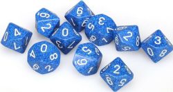 CHESSEX -  10D10 SPECKLED SET - WATER