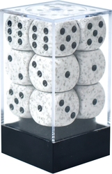CHESSEX -  12D6 DICE SET, SPECKLED ARCTIC CAMO -  12D6 DICE SET SPECKLED