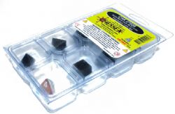 CHESSEX -  7 DICE RPG SET, METAL METAL DARK -  7 DICE RPG SET METAL