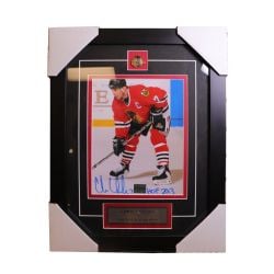 CHICAGO BLACKHAWKS -  CHRIS CHELIOS AUTOGRAPHED FRAME PHOTO (8