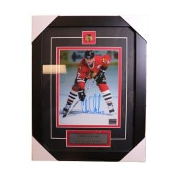 CHICAGO BLACKHAWKS -  CHRIS CHELIOS AUTOGRAPHED FRAME PHOTO (8