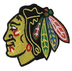 CHICAGO BLACKHAWKS -  EMBROIDERED LOGO PATCH