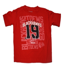 CHICAGO BLACKHAWKS -  RED JONATHAN TOEWS #19 T-SHIRT (YOUTH)