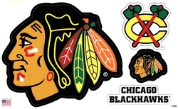 CHICAGO BLACKHAWKS -  TEAM MAGNET SET