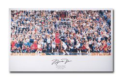 CHICAGO BULLS -  MICHAEL JORDAN AUTOGRAPHED PRINT - 