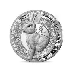 CHINESE CALENDAR (SILVER) -  YEAR OF THE RABBIT -  2023 FRANCE COINS 06