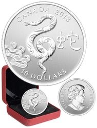 CHINESE LUNAR CALENDAR -  LUNAR YEAR OF THE SNAKE -  2013 CANADIAN COINS 02