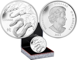 CHINESE LUNAR CALENDAR -  YEAR OF THE SNAKE -  2013 CANADIAN COINS 02