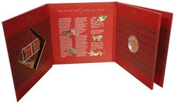 CHINESE LUNAR CALENDAR -  YEAR OF THE TIGER - STAMPS AND COIN SET -  1998 CANADIAN COINS 01