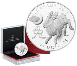 CHINESE ZODIAC SIGNS -  YEAR OF THE RABBIT -  2011 CANADIAN COINS 02