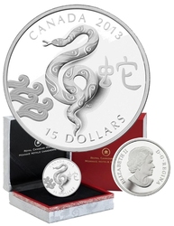CHINESE ZODIAC SIGNS -  YEAR OF THE SNAKE -  2013 CANADIAN COINS 04