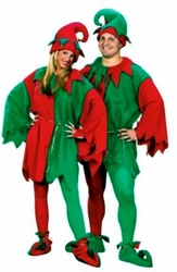 CHRISTMAS -  ELF COSTUME - WITH HAT AND ELF SHOES(UNISEX - ONE SIZE)