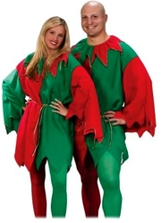 CHRISTMAS -  ELF COSTUME - WITHOUT THE HAT AND ELF SHOES (UNISEX - ONE SIZE)
