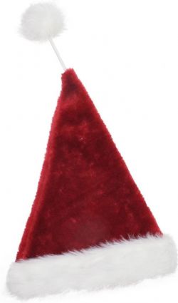 CHRISTMAS -  PREMIUM PLUSH SANTA HAT (ADULT) -  SANTA CLAUS