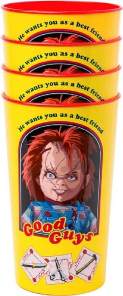 CHUCKY -  SET OF 4 UNBREAKABLE MINI CUP