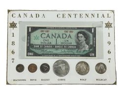 CIRCULATION COINS SETS -  1867-1967 CIRCULATION COINS SET -  1967 CANADIAN COINS