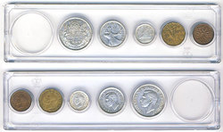 CIRCULATION COINS SETS -  1943 CIRCULATION COIN SET -  1943 CANADIAN COINS