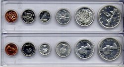 CIRCULATION COINS SETS -  1956 CIRCULATION COIN SET -  1956 CANADIAN COINS