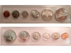 CIRCULATION COINS SETS -  1961 CIRCULATION COIN SET -  1961 CANADIAN COINS