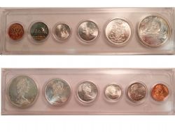 CIRCULATION COINS SETS -  1966 CIRCULATION COINS SET -  1966 CANADIAN COINS