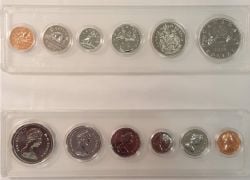 CIRCULATION COINS SETS -  1978CIRCULATION COINS SET - SQUARE JEWELS & REGULAR ISLAND -  1978 CANADIAN COINS