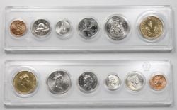 CIRCULATION COINS SETS -  1995 CIRCULATION COINS SET - PEACEKEEPING -  1995 CANADIAN COINS