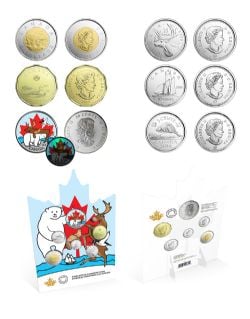 CIRCULATION SETS WITH GLOW-IN-THE-DARK COIN -  EVERLASTING CANADIAN ICONS -  2019 CANADIAN COINS 02