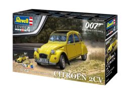 CITROEN -  CITROËN 2CV GIFT SET - 1/24 (LEVEL 3) JAMES BOND 007 - FOR YOUR EYES ONLY -  REVELL