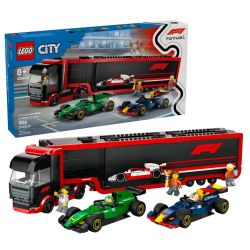 CITY -  F1® TRUCK WITH RB20 & AMR24 F1® CARS (1086 PIECES) 60445