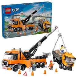 CITY -  HEAVY-DUTY RECOVERY TOW TRUCK WITH CRANE (793 PIECES) 60467