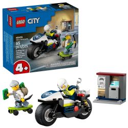 CITY -  POLICE MOTORCYCLE CHASE (65 PIECES) 60455