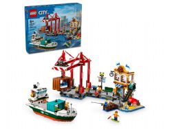 CITY -  SEASIDE HARBOR WITH CARGO SHIP (1226 PIECES) 60422