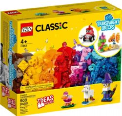 CLASSIC -  CREATIVE TRANSPARENT BRICKS (500 PIECES) 11013