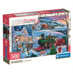 CLEMENTONI -  CHRISTMAS TRAIN (500 PIECES) -  CLASSIC CHRISTMAS COLLECTION
