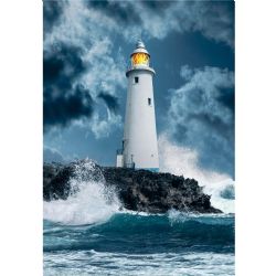 CLEMENTONI -  LIGHTHOUSE IN THE STORM (1000 PIECES)