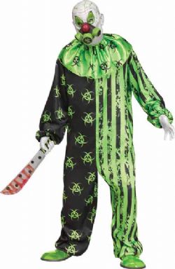 CLOWN -  TOXIC CLOWN COSTUME (ADULT - ONE SIZE)