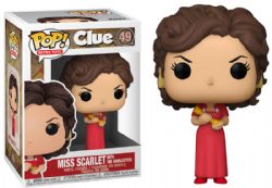 CLUE -  POP! VINYL FIGURE OF MISS SCARLET WITH THE CANDLESTICK (4 INCH) -  RETRO TOYS 49