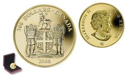 COATS OF ARMS OF CANADA -  COAT OF ARMS OF NEWFOUNDLAND AND LABRADOR -  2008 CANADIAN COINS 01