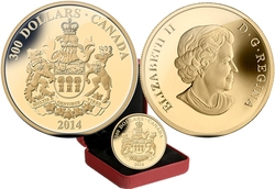 COATS OF ARMS OF CANADA -  COAT OF ARMS OF SASKATCHEWAN -  2014 CANADIAN COINS 13