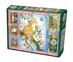 COBBLE HILL -  BLOSSOMS AND KITTENS QUILT (1000 PIECES)