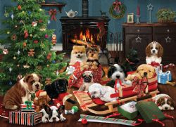COBBLE HILL -  CHRISTMAS PUPPIES (500 PIECES) -  CHRISTMAS COLLECTION