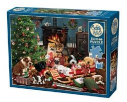 COBBLE HILL -  CHRISTMAS PUPPIES (500 PIECES)