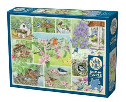 COBBLE HILL -  GARDEN BIRDS IN SPRING (500 PIECES)