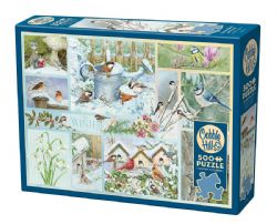 COBBLE HILL -  GARDEN BIRDS IN WINTER (500 PIECES)