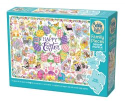 COBBLE HILL -  HAPPY EASTER (350 PIECES) -  FAMILY PIECES